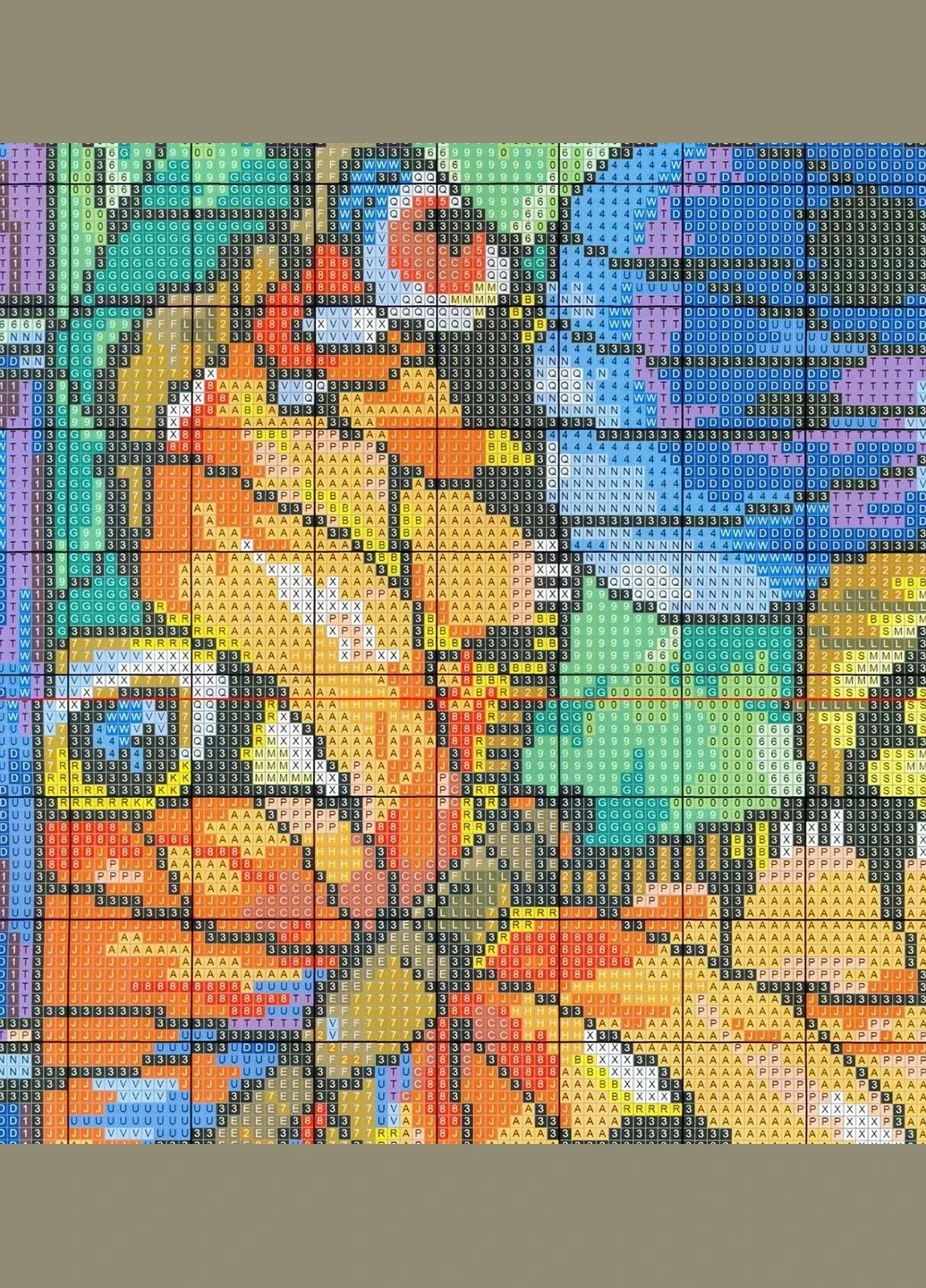 Набор для вышивания по нанесённой на канву схеме "Colorful butterflies". AIDA 14CT printed, 38*33 см Joy Sunday (313614479)