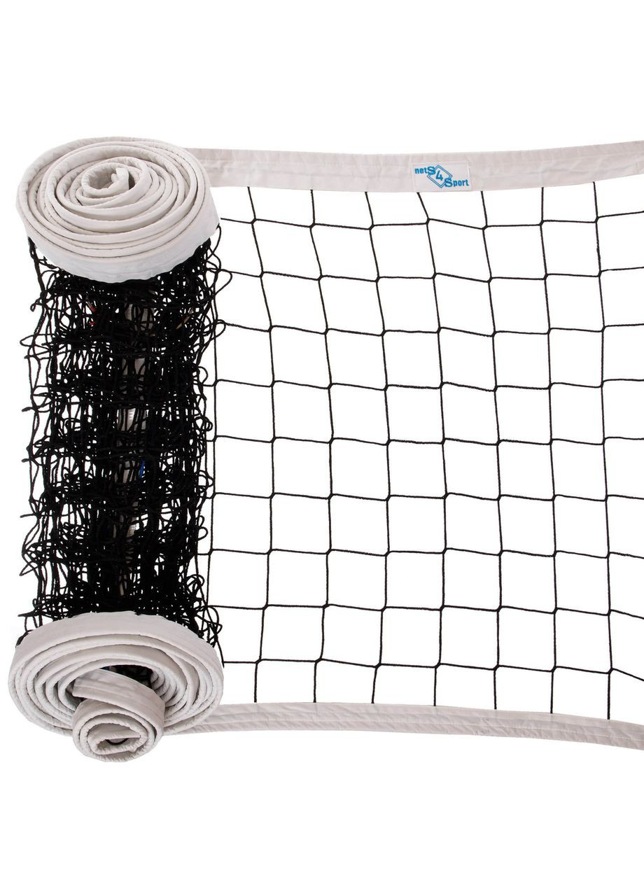 Сетка для волейбола «ЕВРО НОРМА» Pro (PP, d-4мм, р-р 9,5x1м, ячейка 10x10см, с мет. тросом, черный-белый) SP-Planeta (361435763)