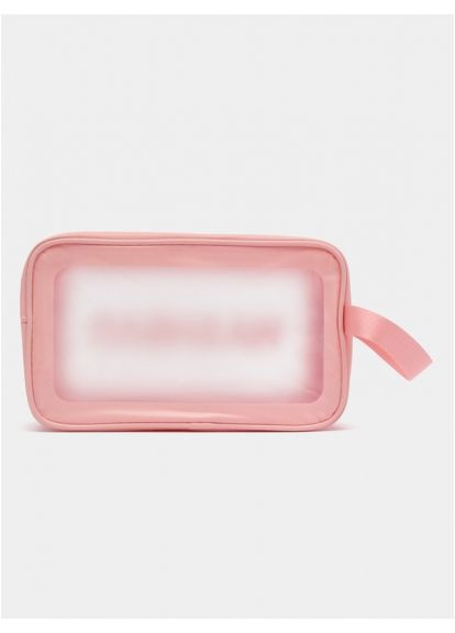 Прозрачная сумка-косметичка Washbag Medium Pink 26см водонепроницаемая косметичка для косметики и мелочей ProDobro (365443089)