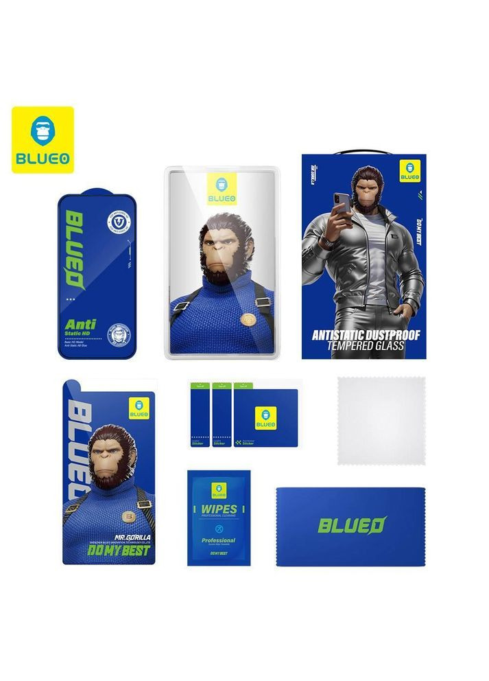 Защитное стекло Full Cover HD Glass Anti-Static для iPhone 14 Pro Max (прозрачное) Blueo (369511384)