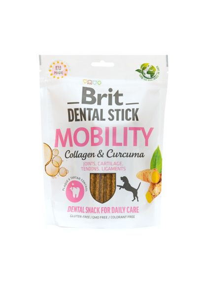 Лакомство для собак Brit Dental Stick Mobility для мобильности суставов, коллаген и куркума, 7 шт, 251 г Brit Care (331651870)