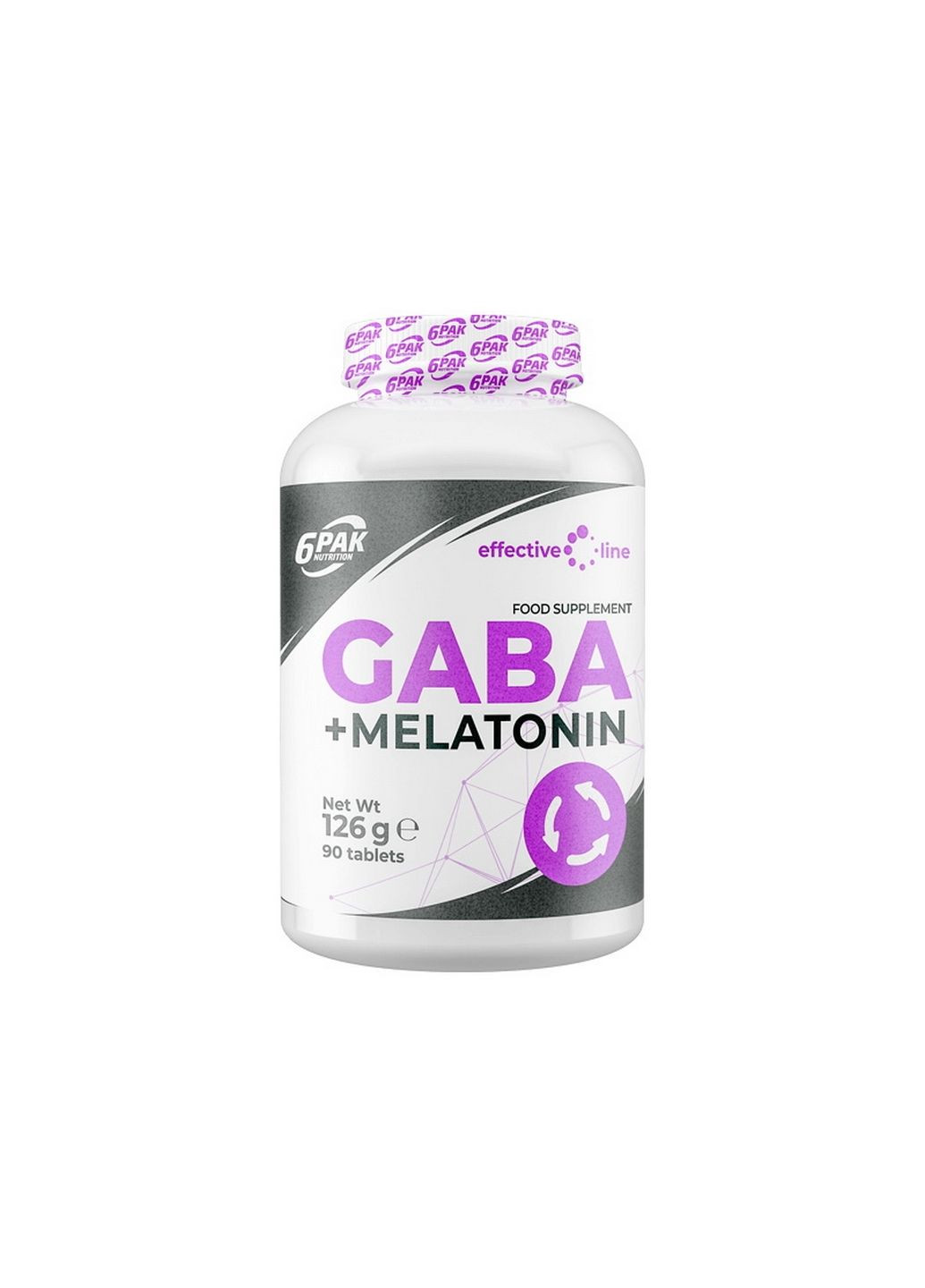 Аминокислота Gaba+Melatonin, 90 таблеток 6PAK Nutrition (293341626)