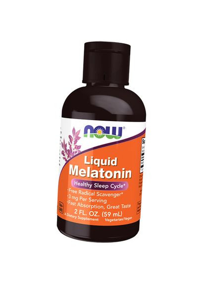 Жидкий Мелатонин, Liquid Melatonin 3, 59мл (72128010) Now Foods (293255165)