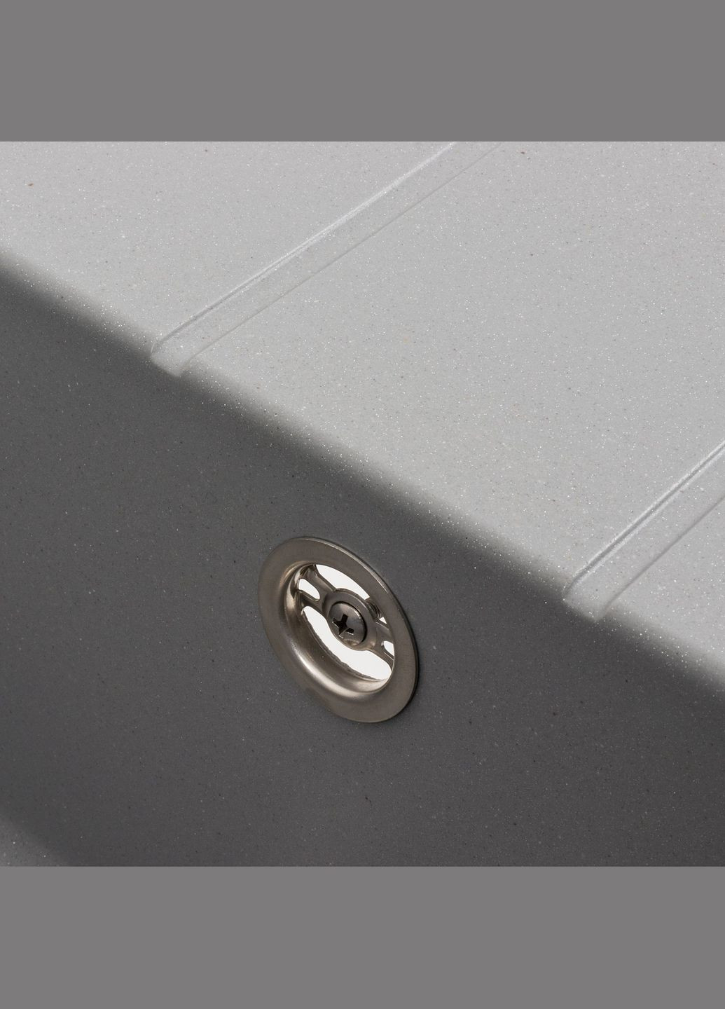 Гранитная мойка для кухни INTENSO 6550 матовая Серый металлик Valeso (357494672)