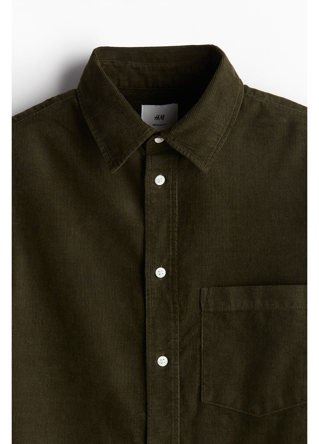 Зеленая рубашка H&M