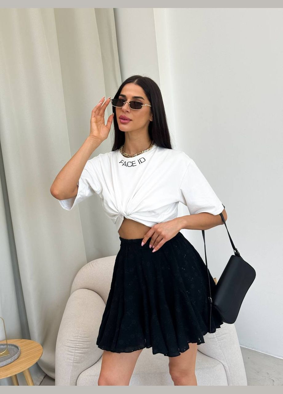 Черная офисная, повседневная, праздничный, вечерний юбка Украина