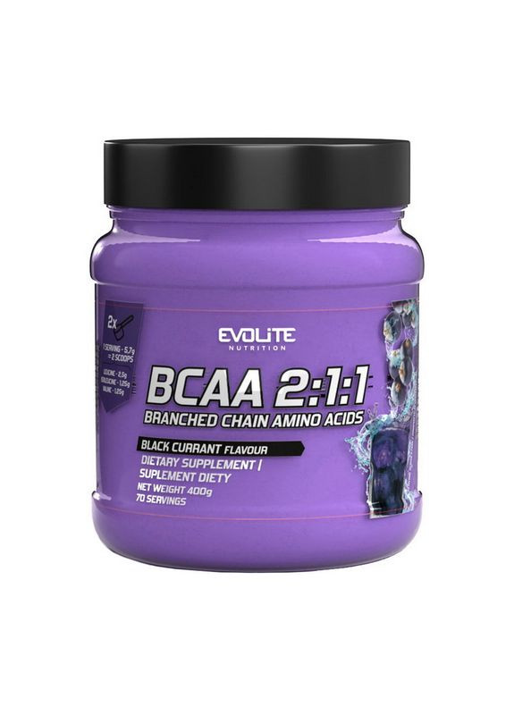 BCAA 2:1:1 (400 g, black currant) Evolite Nutrition (364485862)