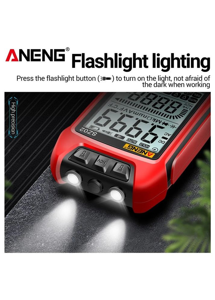 Цифровой смарт мультиметр SZ01 Red с автоматическим диапазоном Aneng (322578337)