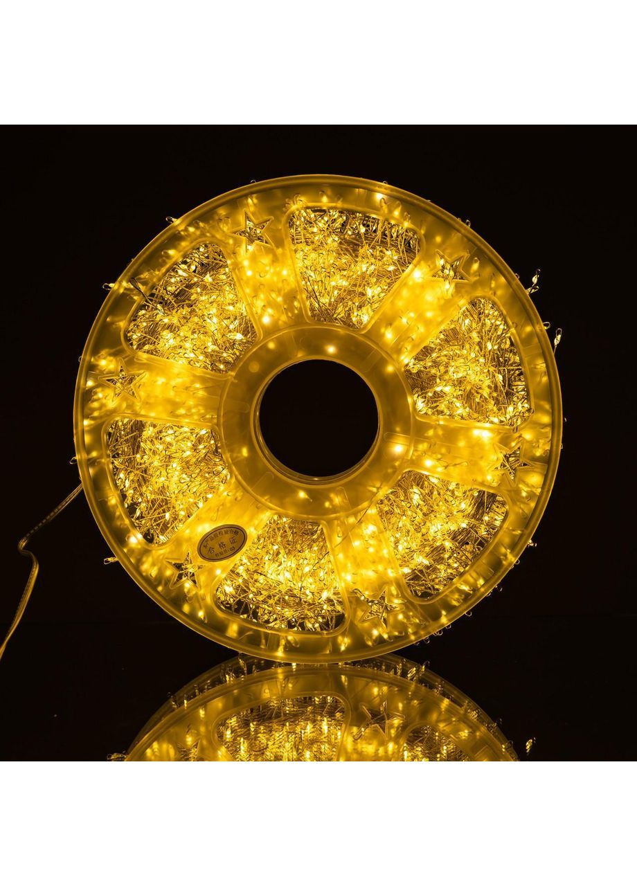 Новорічна гірлянда Хвойна лапа 100 м 3000 LED білий провід Жовте сяйво D3000L100MWY No Brand (369478266)