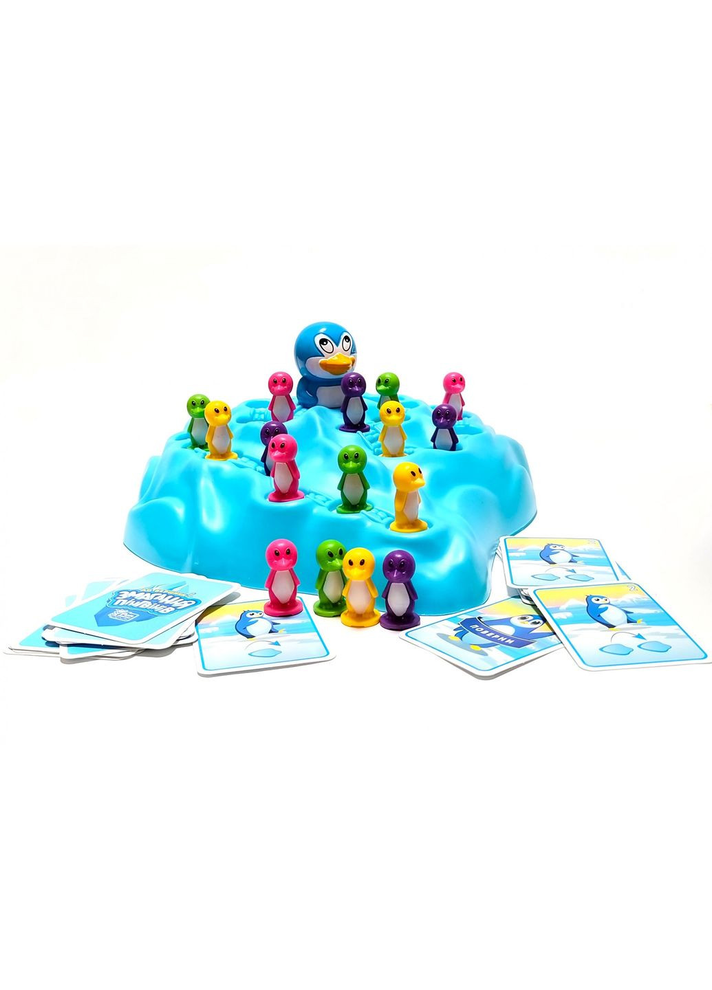 Гра настільна дитяча сімейна "Змагання Пінгвінів", українська версія, для 2 4х учасників. Fun Game (316319080)