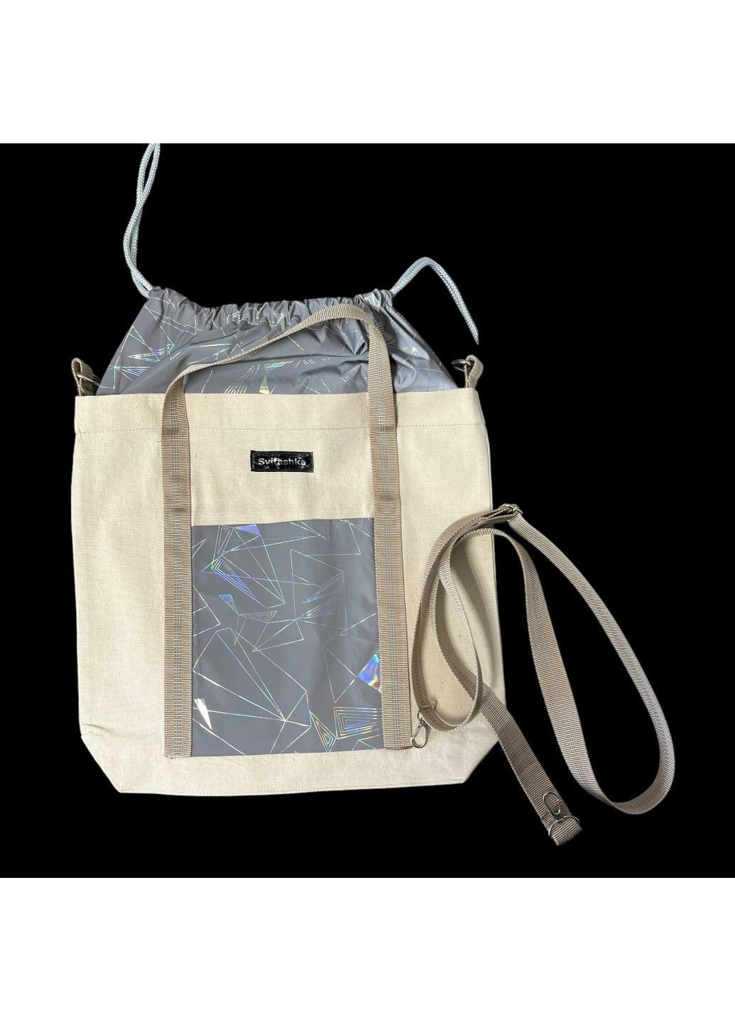 Сумка із бавовни Svitashka із світловідбиваючими елементами No Brand (334345709)