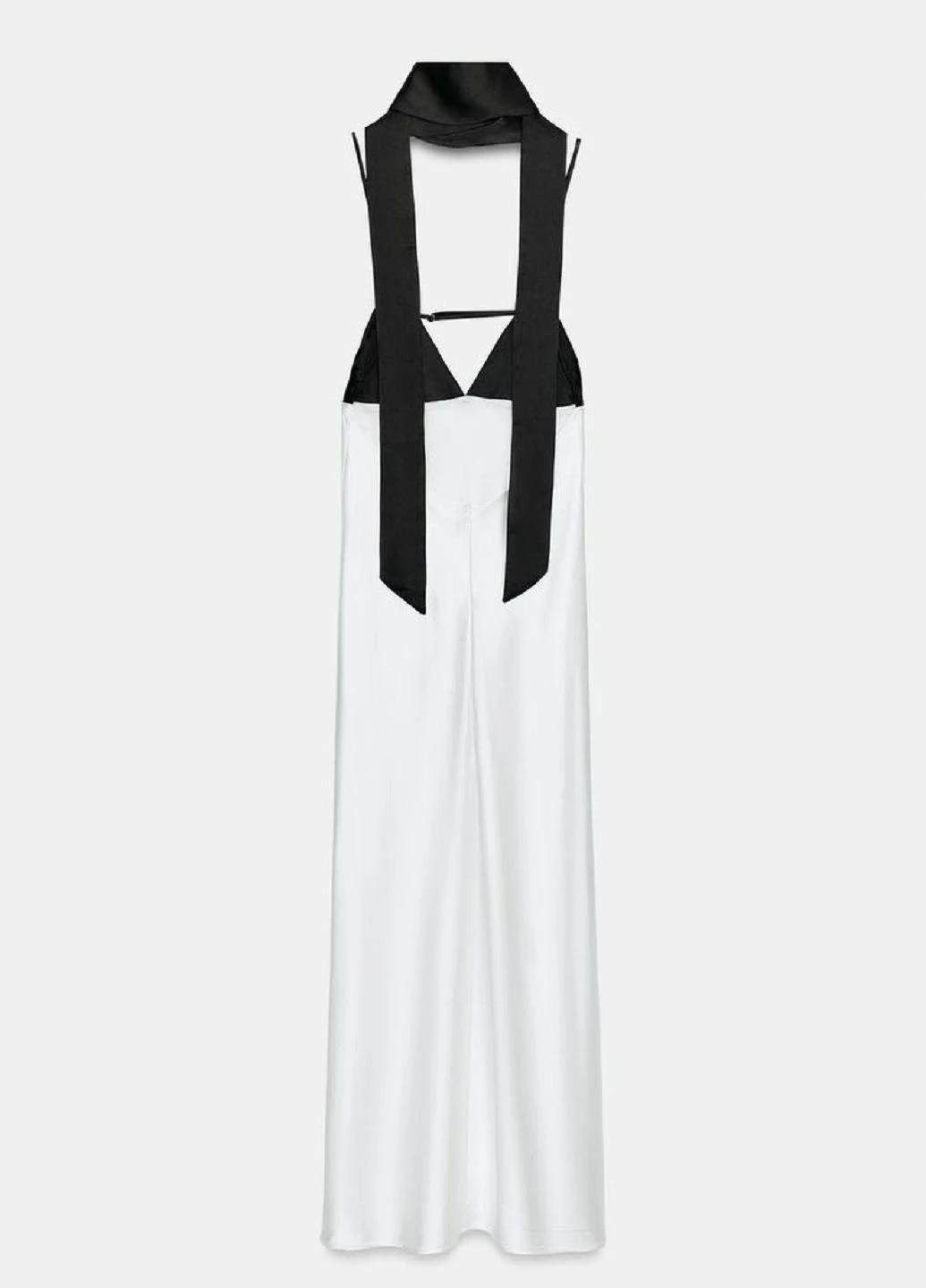 Белое платье Zara однотонное