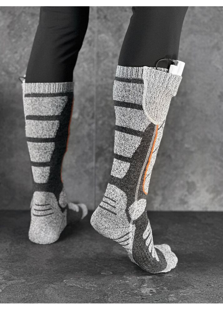 Сірі термошкарпетки з підігрівом hot сірий Pobedov однотонні (316301561)