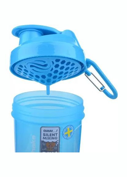 Шейкер спортивный Original2GO 600ml Neon Blue (A-012491) SmartShake (308460382)