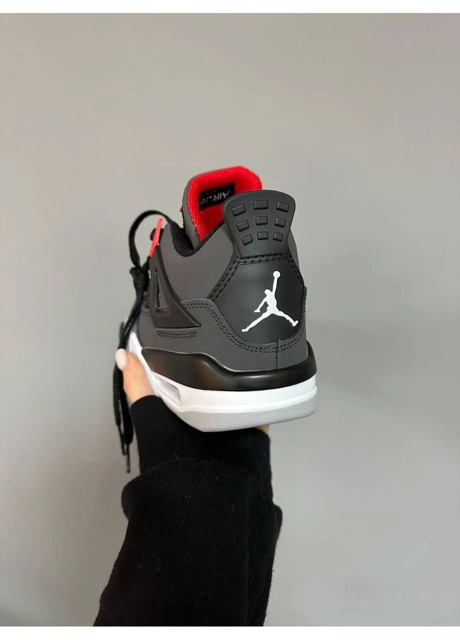 Красные демисезонные кроссовки мужские nike air jordan 4 infrared найк аир джордан красные No Brand