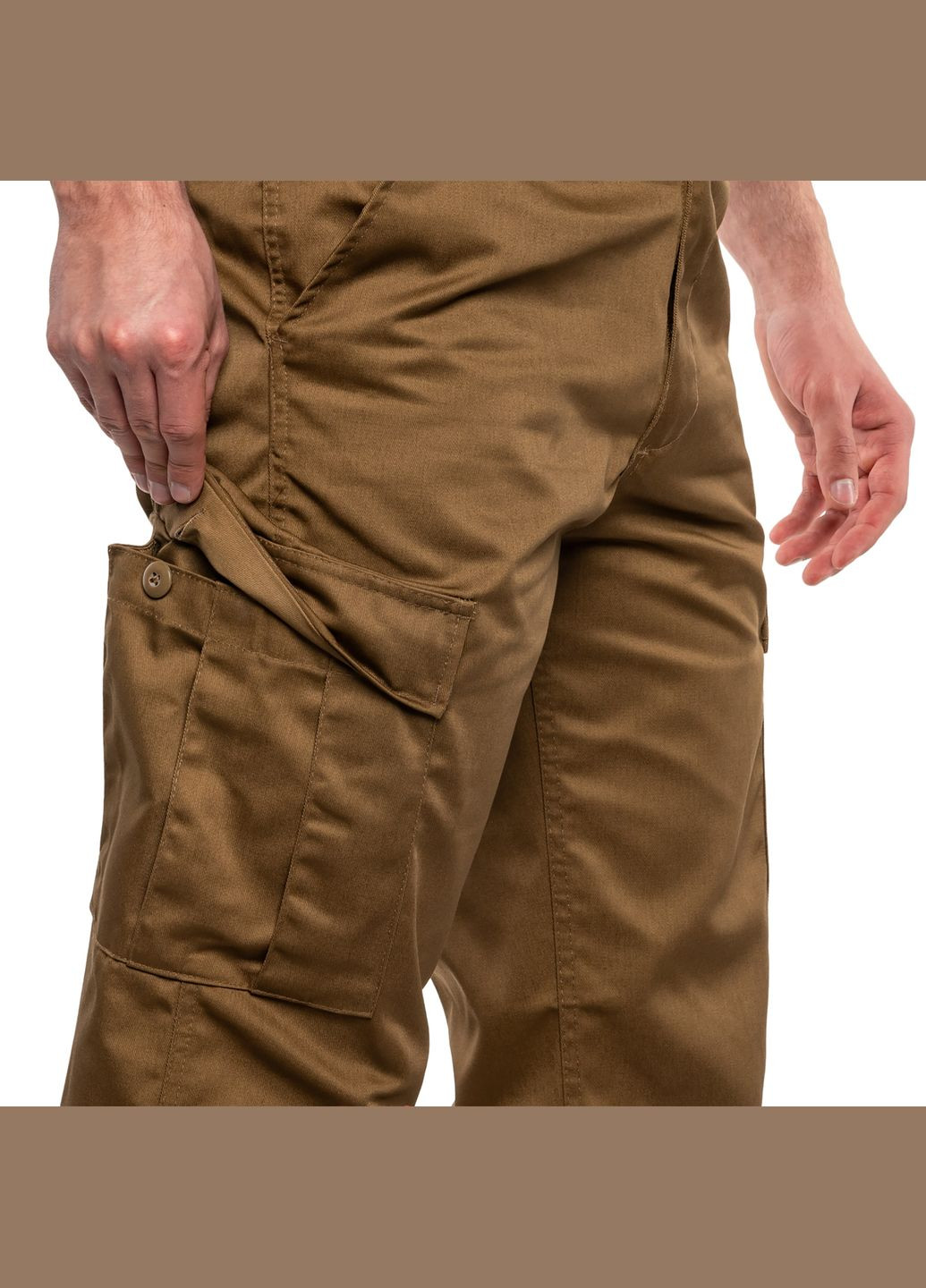 Брюки полевые демисезонные US BDU Combat Pants, Coyote brown, XL MFH (323155805)