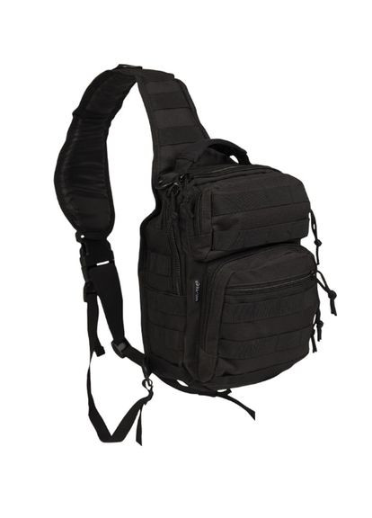 Рюкзак однолямочный Черный One Strap Assault Pack SM Schwarz (140591029) Mil-Tec (292132527)