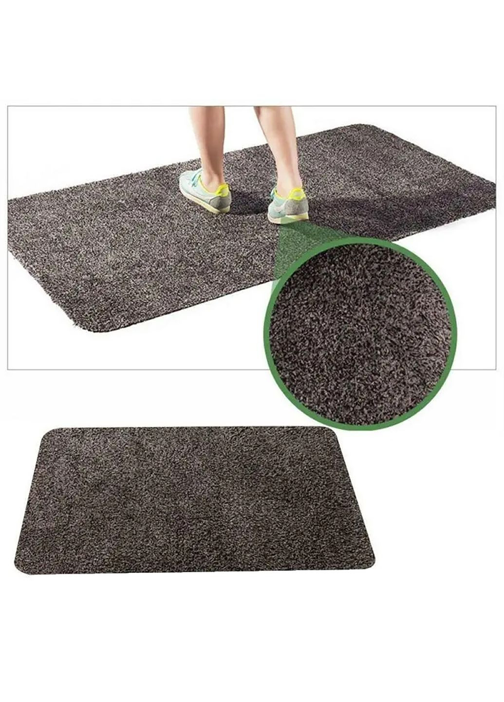 Супервпитывающий придверный коврик для пола Clean Step Mat 45x70 см Yu Xin (282923147)