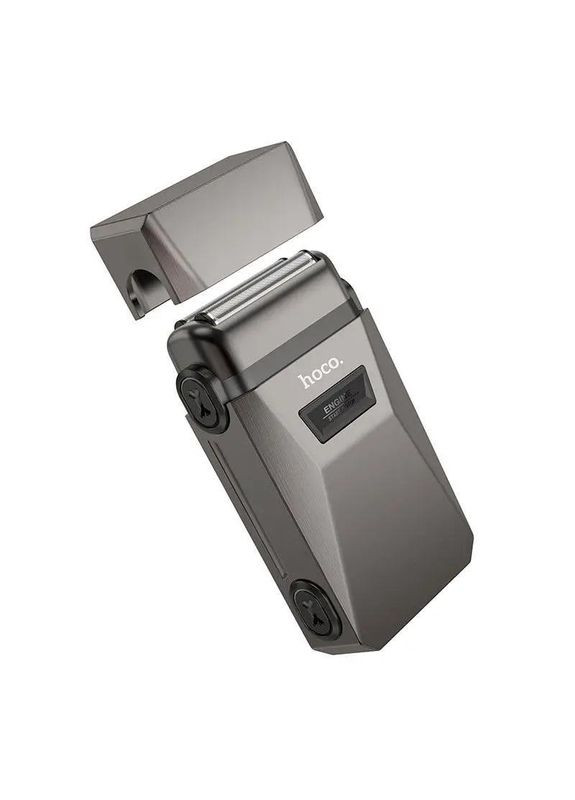 Чоловіча електробритва HP31 metal grey акумуляторна бритва для чоловіків Сірий Hoco (305571443)
