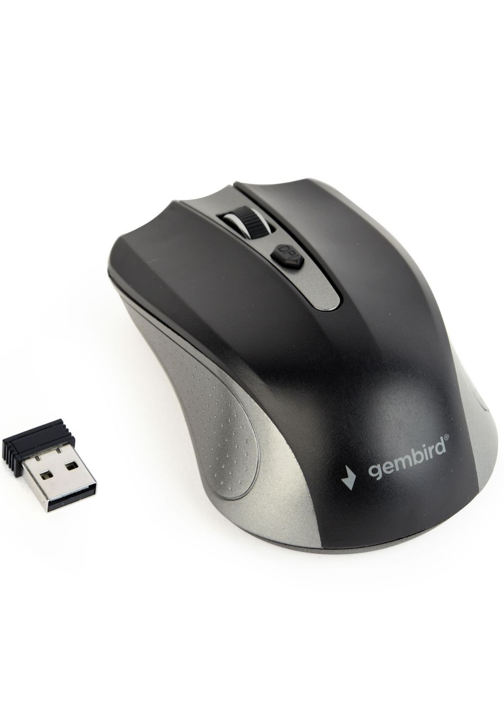 Беспроводная мышка компьютерная MUSW-4B-04-GB, черная, USB, маленькая, радио 2.4 GHz, мышь для ПК и ноутбука Gembird (340112220)