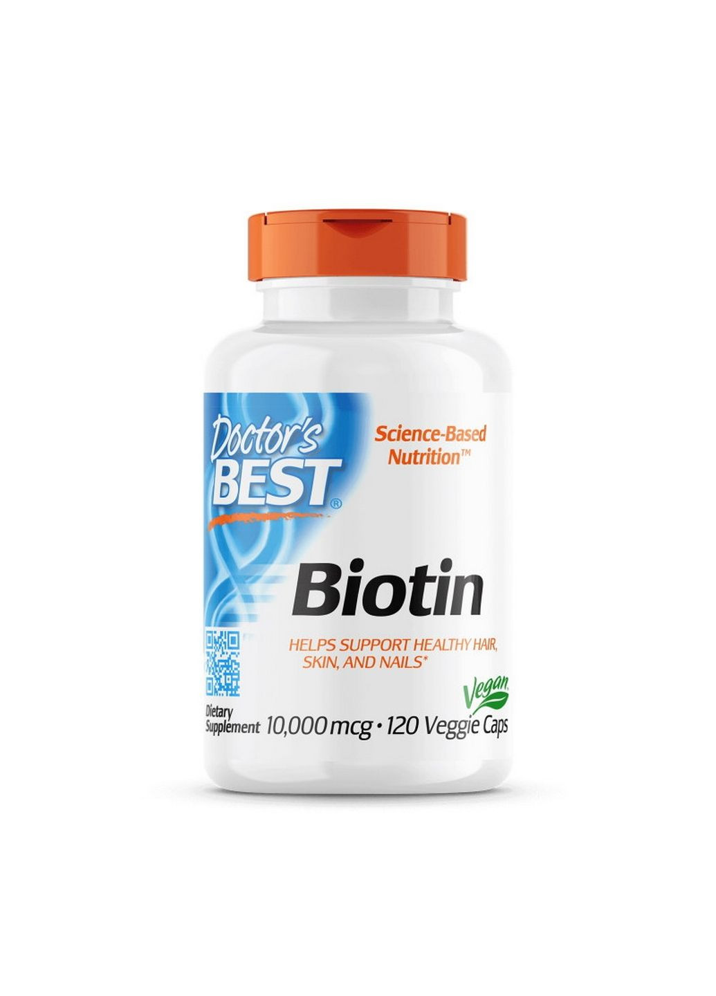 Вітаміни та мінерали Biotin 10 000 mcg, 120 вегакапсул Doctor's Best (293477986)