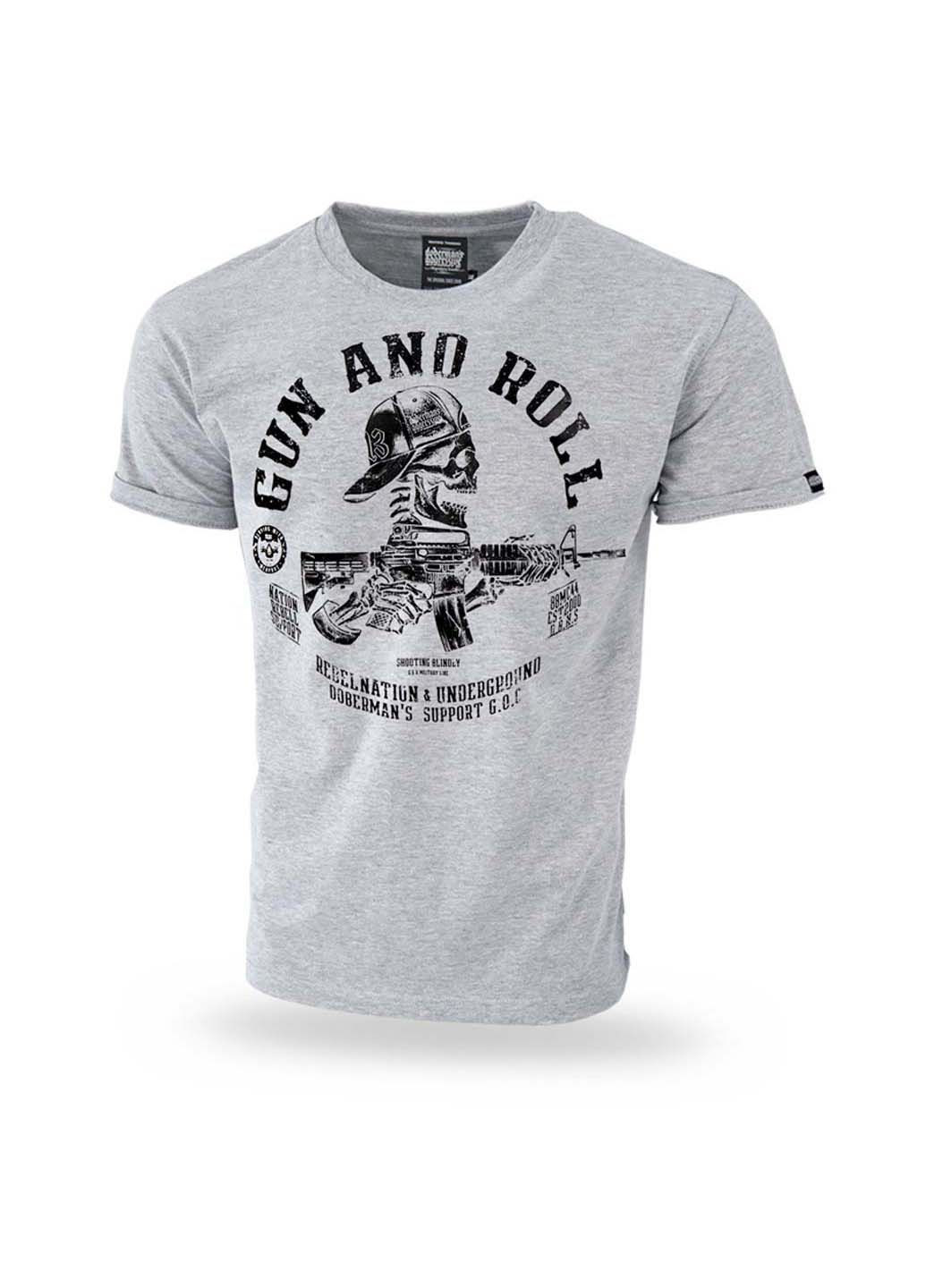 Серая футболка Dobermans Aggressive