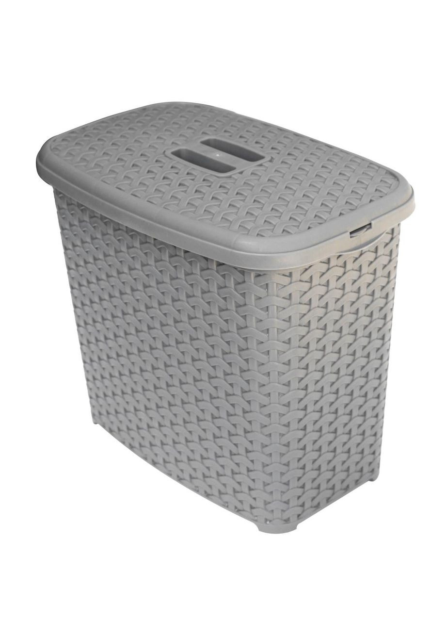 Кошик з кришкою 6 літрів сіра К7-130 (Diomedea) 160*260*230 мм Альбатрос (345734122)