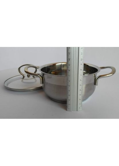 Каструля нержавійка з кришкою 14 см, 0.9 л (MR-3508-14) Maestro (334713847)