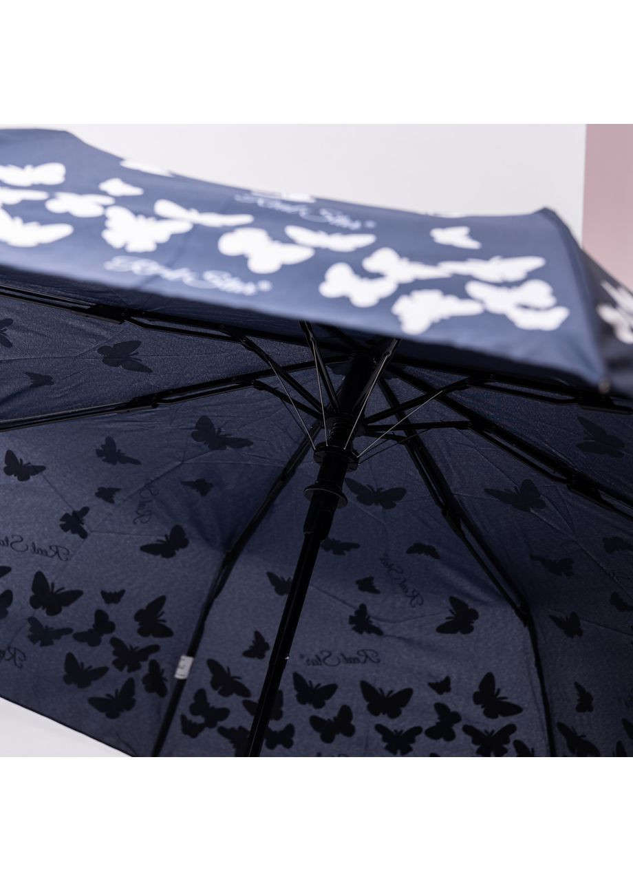 Синий зонт полуавтомат с принтом прочный из полиэстера диаметр 97 см hp-23-2bl Yiwu (370974844)