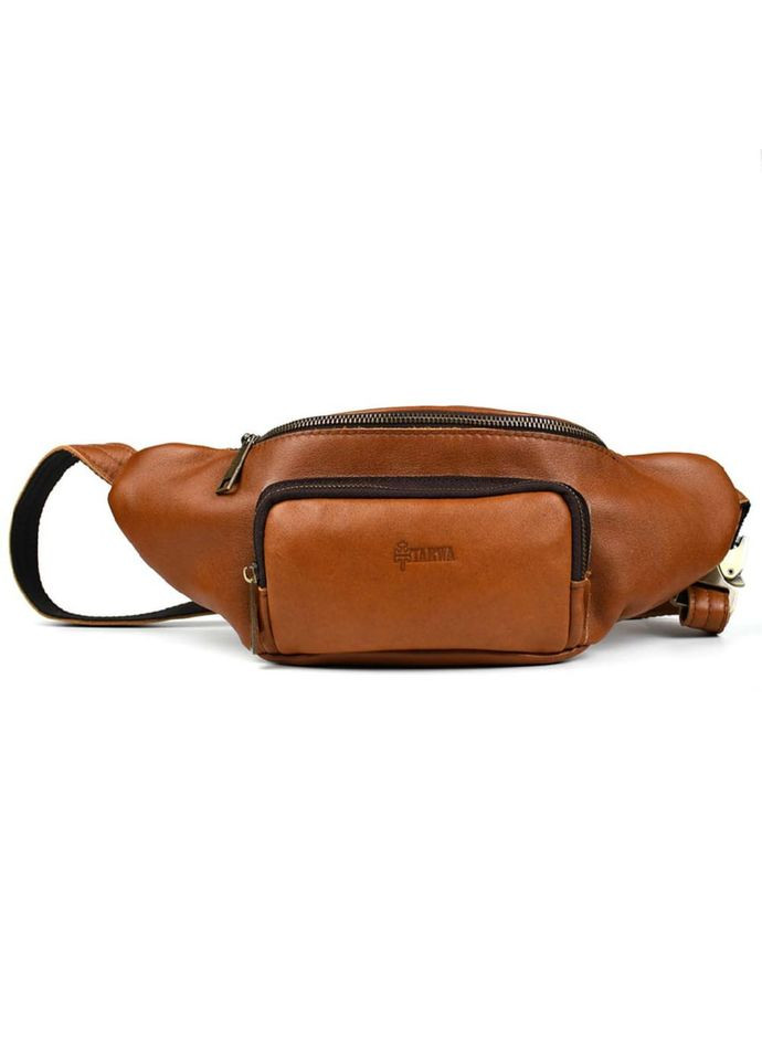 Стильна сумка на пояс бренда GB-3079-4lx у коньячному кольорі TARWA (322768919)