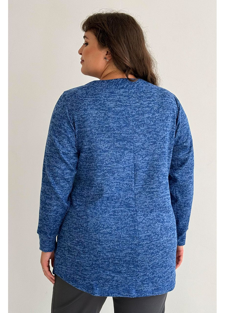 Туника с карманами большие размеры мягкий трикотаж No Brand 1277-3 (356885920)