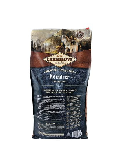 Сухий корм для собак (8595602508884) Carnilove Adult Raindeer 12 кг (370019260)