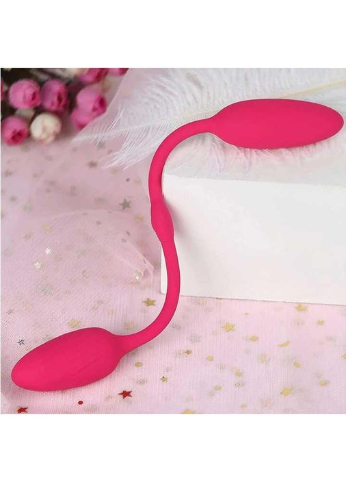 Двойной гибкий анально-вагинальный вибратор Pretty Love Double Egg No Brand (369609577)