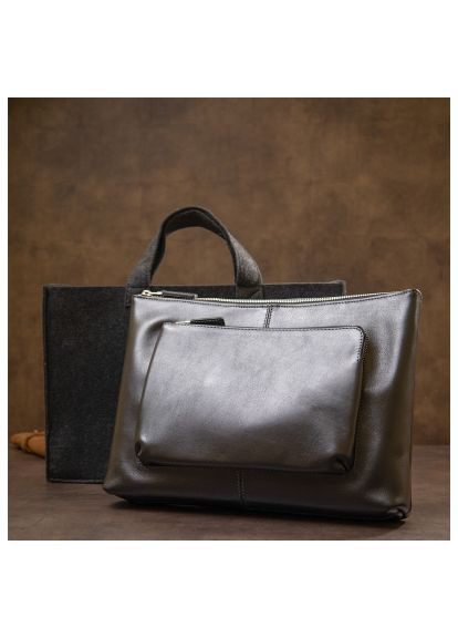 Сумка Кожаная мужская Черная (11437) Grande Pelle Шкіряна чоловіча Чорна (364660845)