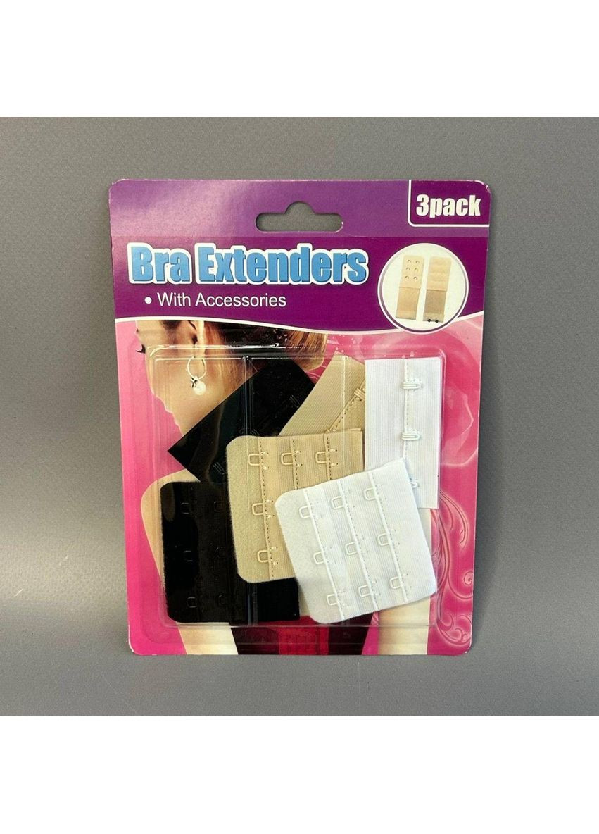 Набор застежек для бюстгальтера на 3 крючка 5х5,5 см Plus-plus (352751208)