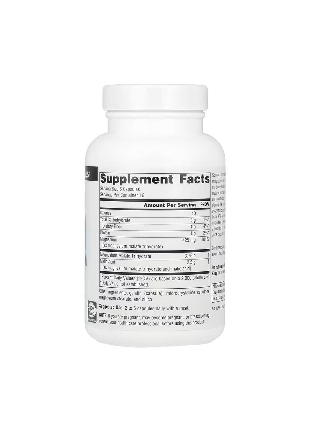 Комплекс магния Magnesium Malate 625mg - 100 caps Source Naturals (366031441)