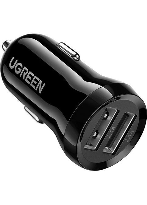 Зарядний пристрій Ugreen ED018 24W 2xUSB Car Charger (Black) (268140305)