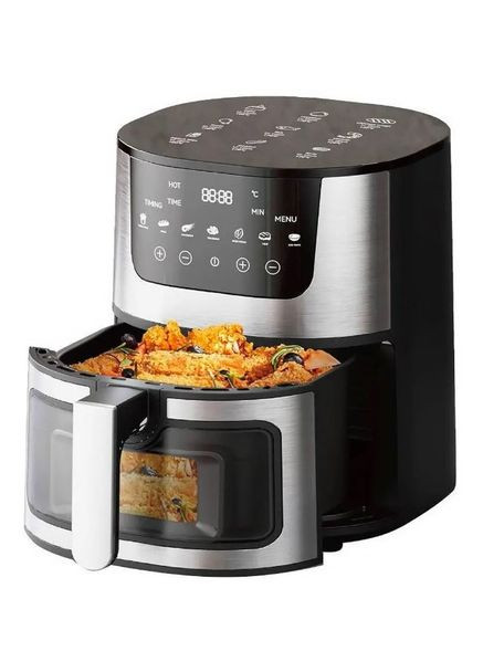 Аэрофритюрница сенсорная 4200Вт с регулировкой температуры без масла 8л черный (2104618535) Rainberg RB-2268 (331012966)