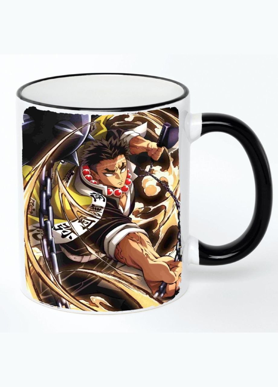 Чашка Клинок, який знищує демонів Аніме #015 (кухоль, кружка) Біла з чорною ручкою 330 мл No Brand (322713947)