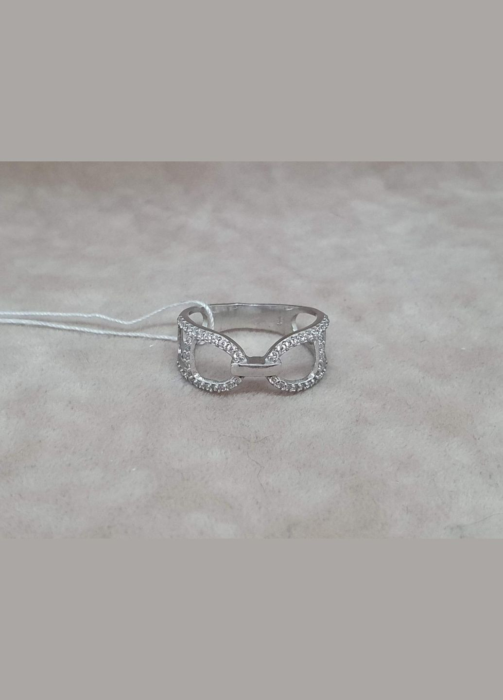 Срібне кільце ЕЛЬБА з фіанітами. 1635/1Р-CZ AGNI (323212676)