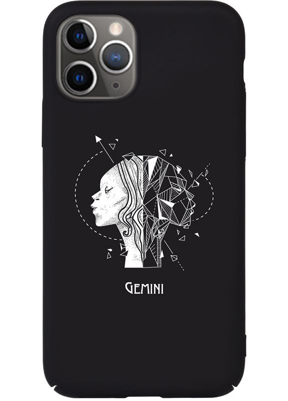 Чехолнакладка Full PC Print Case Apple iPhone 11 #162_Gemini Black Toto (301508408)