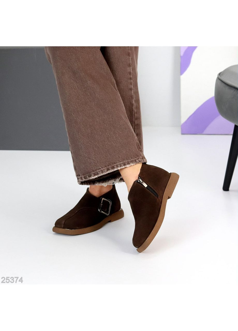 Helen Демисезонные замшевые туфли коричневый з натуральная замша, украина — демисезон (363058458)