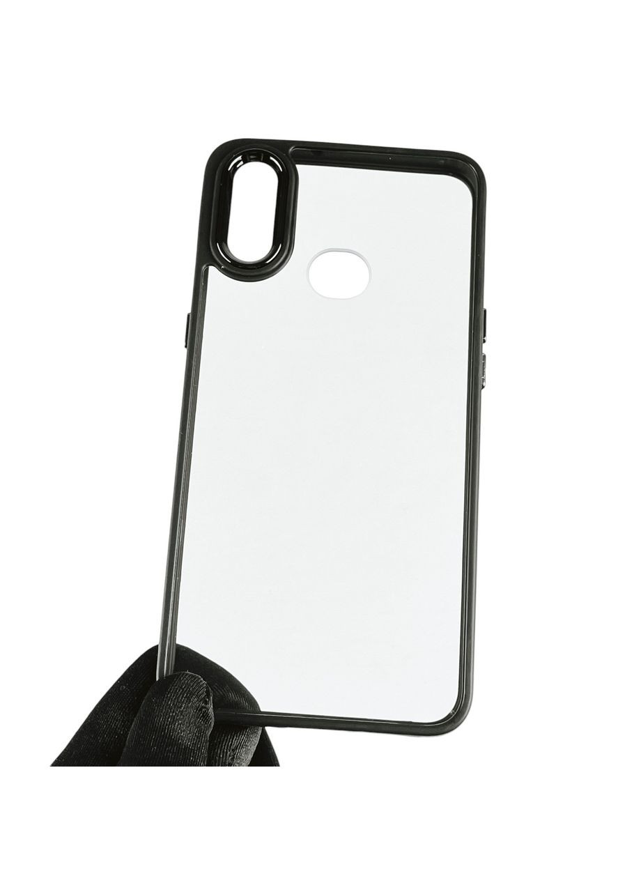 Чехол для Galaxy A10s SM-A107F с цветными высокими бортами на самсунг а10с чёрный Samsung (366022106)