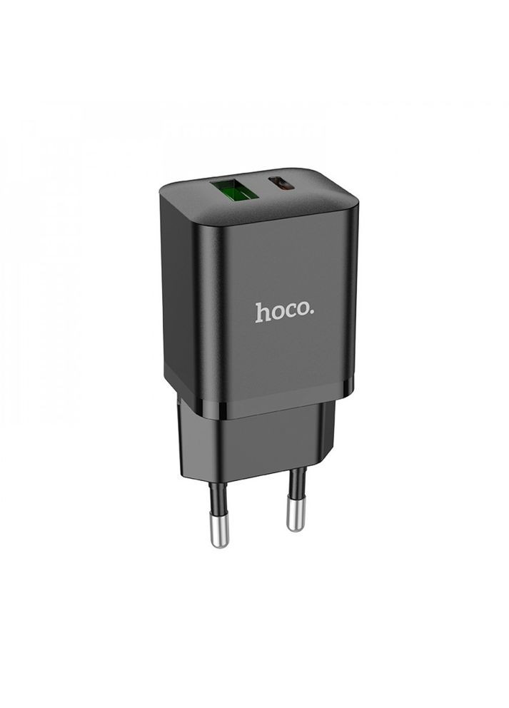 Зарядный адаптер N28 Founder 20W (TypeC + USB) черный Hoco (279553607)