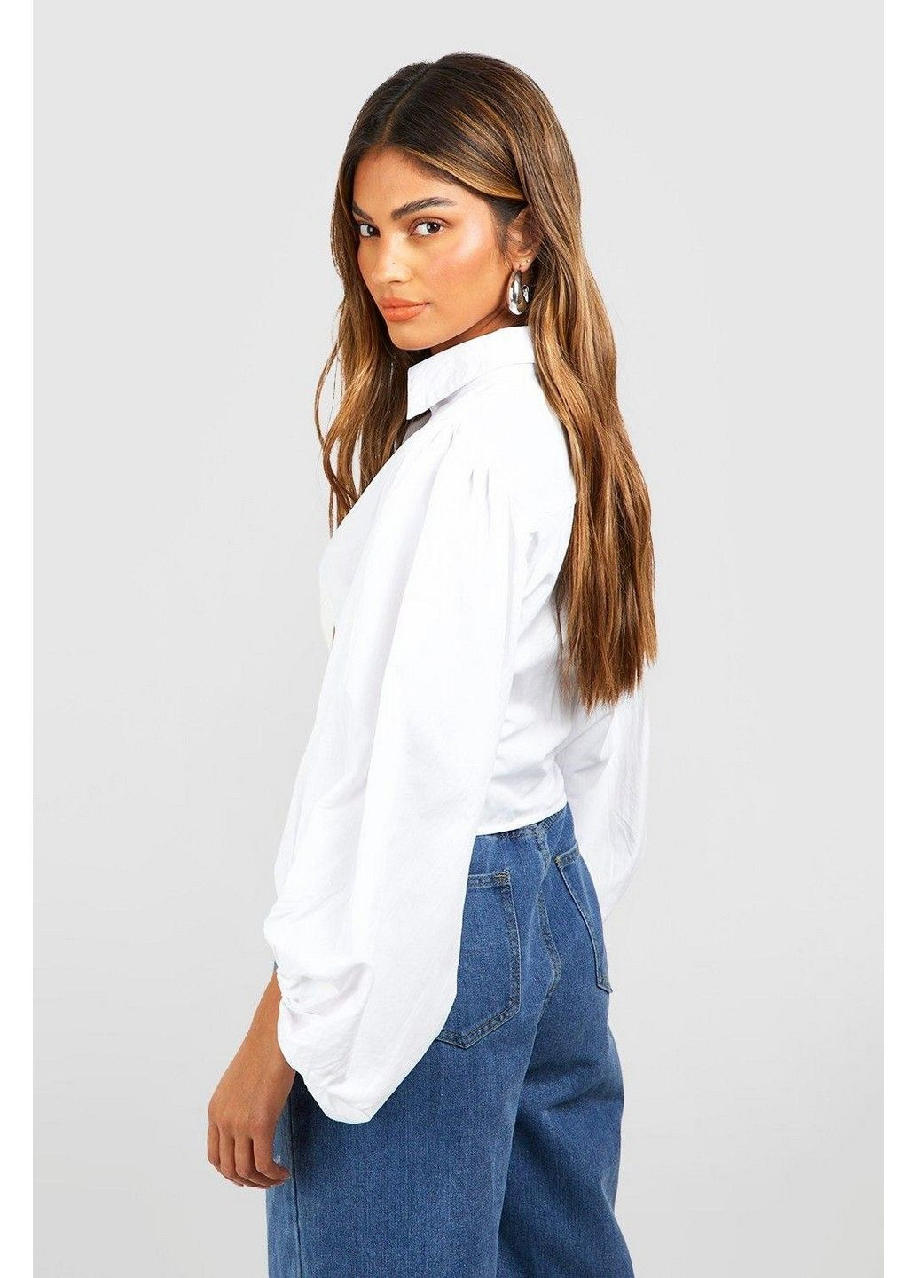 Белая блуза Boohoo