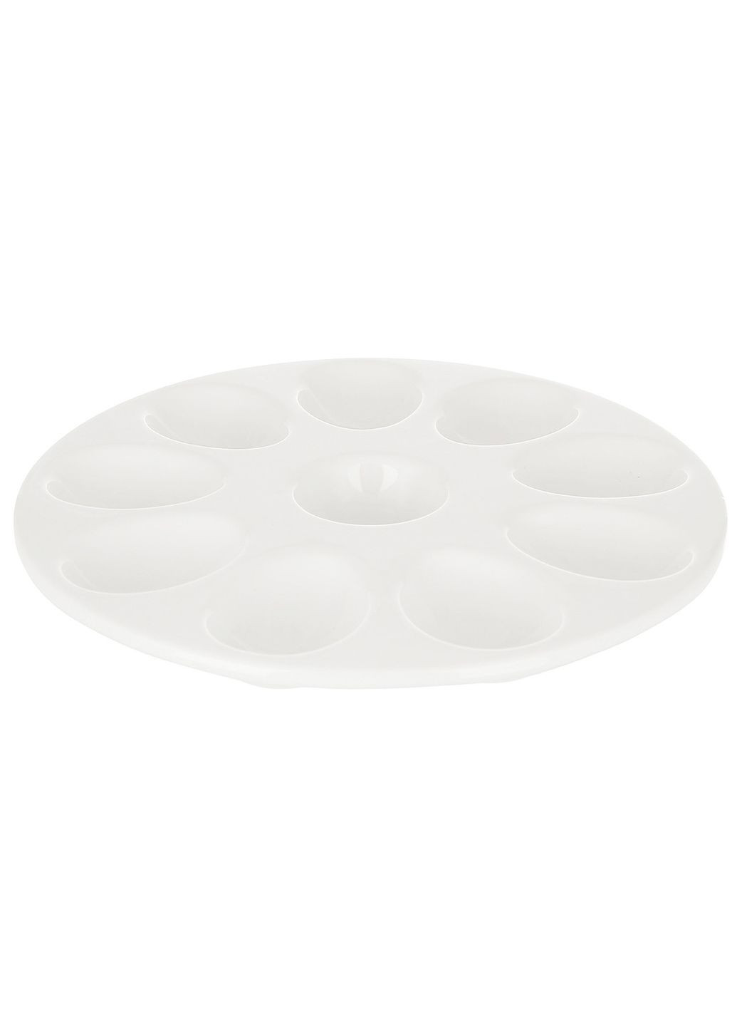 Тарілка керамічна для 10 яєць D22.3 см білий 739-127 BonaDi (342105149)