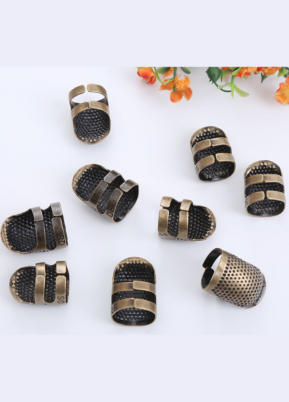 Наперсток регулируемый, металл, размер M, 25х18 мм, бронза No Brand (340486538)