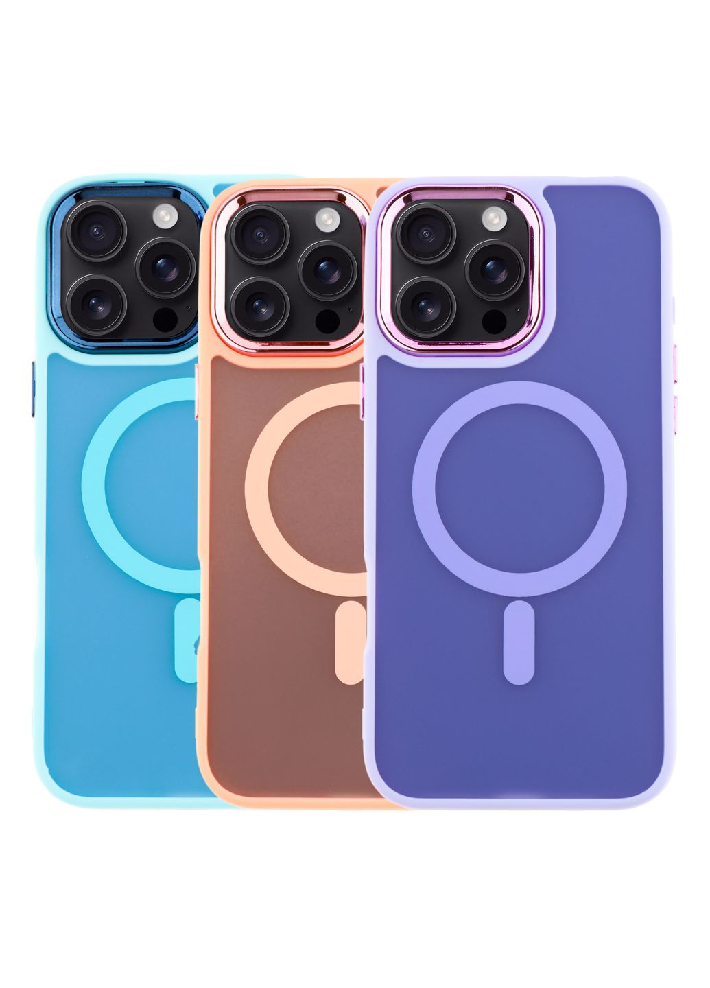 Чехол TPU+PC Space Magnetic Color with Magsafe для iPhone 16 Pro Цвет Pink No Brand Apple iPhone 16 Pro 2024 (336150499)