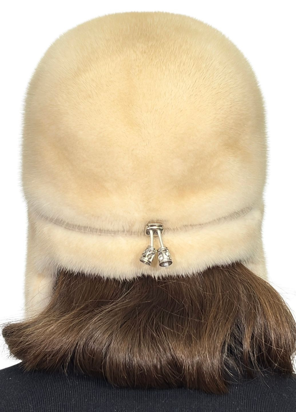 Жіноча хутряна шапка норкова вушанка Меховой Стиль Ушанка (365250539)