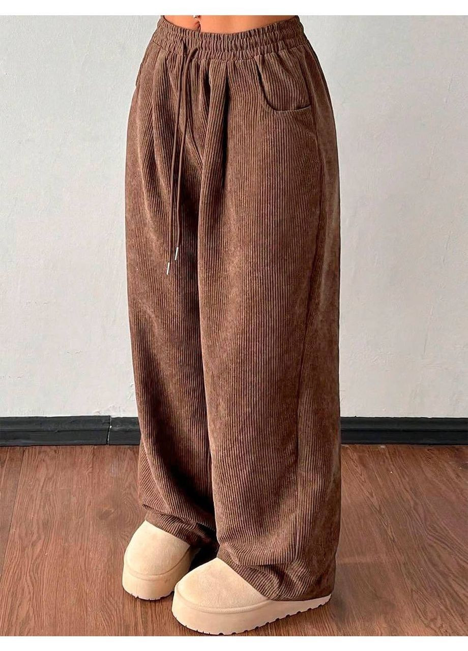 Женские брюки из микровельвета на флисе Osoblyva (369483865)